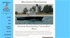 Desktop Screenshot of missconductcharters.com